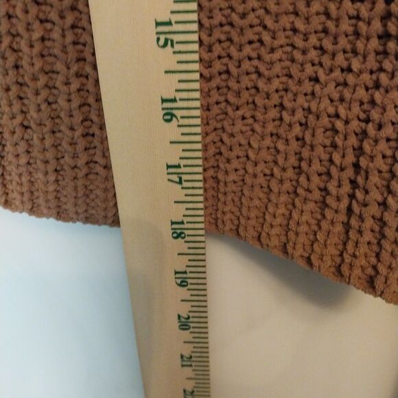 Women's Sweater Sz M Cropped Colorblock Striped Oversized Chunky Warm Cozy Cute - Picture 6 of 10